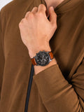 Fossil FS5512 Neutra Chronograph Men’s Watch – Grey Dial & Brown Leather Strap