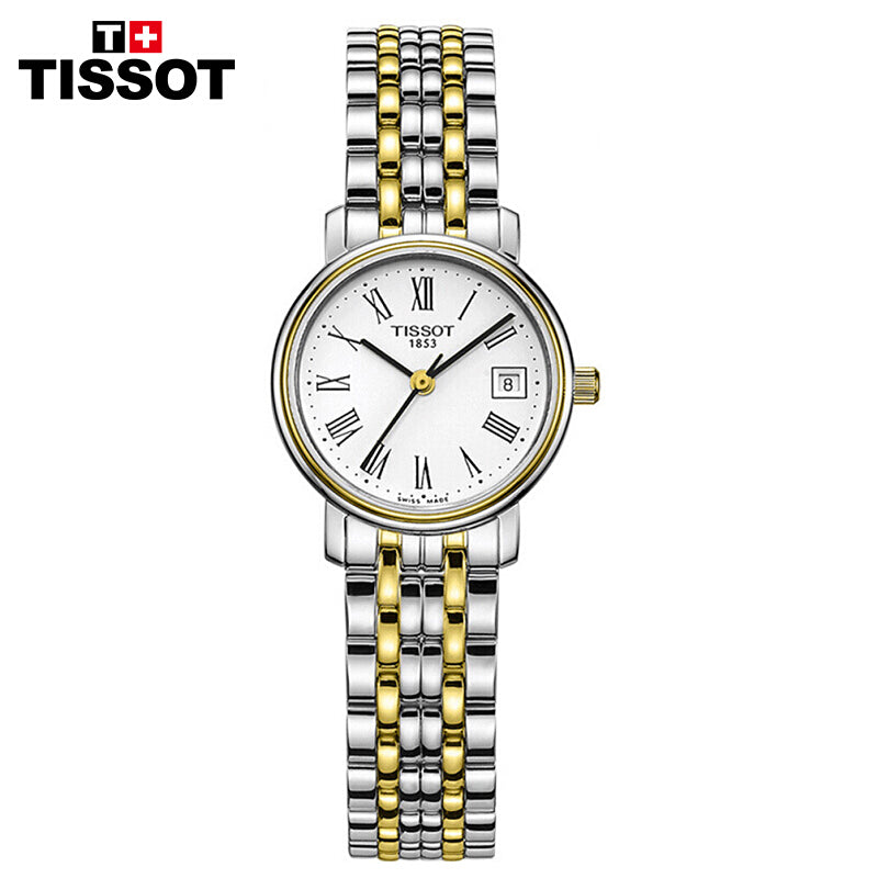 Tissot T Classic Desire Two Tone Quartz Watch For Women - T52.2.281.13