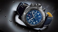Breitling Avenger Chronograph 45mm Blue Dial Blue Calfskin Strap Watch for Men - A13317101C1X2