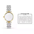 Coach Park Silver Dial Two Tone Steel Strap Watch for Women - 14503643