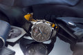 Breitling Premier B21 Chronograph Tourbillion 42 Gaston Breitling Grey Dial Black Leather Strap Watch for Men - JB2120A61B1P1
