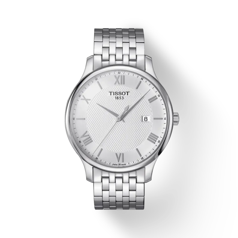 Tissot T Classic Tradition Silver Dial Watch For Men - T063.610.11.038.00