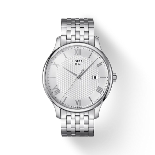 Tissot T Classic Tradition Silver Dial Watch For Men - T063.610.11.038.00