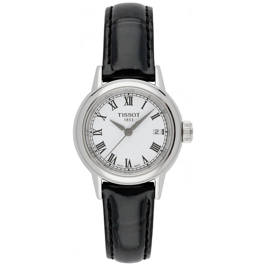 Tissot T Classic Carson White Dial Brown Leather Strap Watch For Women - T085.210.16.013.00