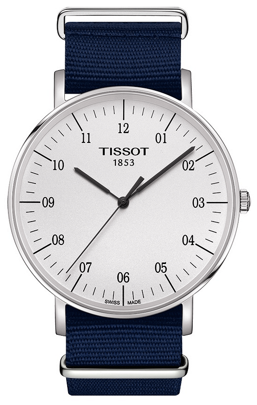 Tissot T Classic Everytime Large White Dial NATO Watch For Men - T109.610.17.037.00