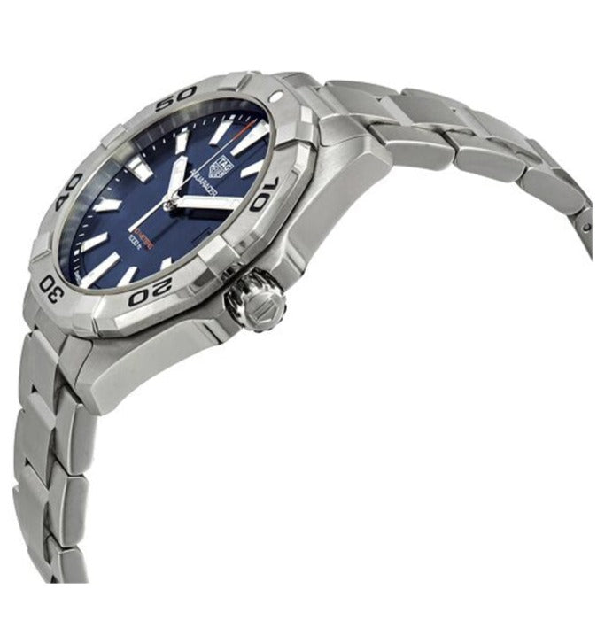 Tag Heuer Aquaracer Blue Dial Silver Steel Strap Watch for Men - WBD1112.BA0928