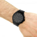 Hugo Boss Velocity Black Dial Black Rubber Strap Watch for Men - 1513720