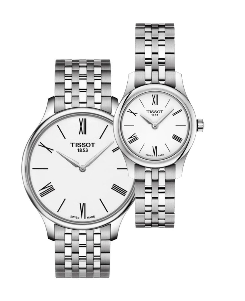 Tissot T Classic Tradition 5.5 White Dial Watch For Men - T063.409.11.018.00