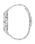 Guess Continental Silver Dial Silver Steel Strap Watch for Men - GW0261G1
