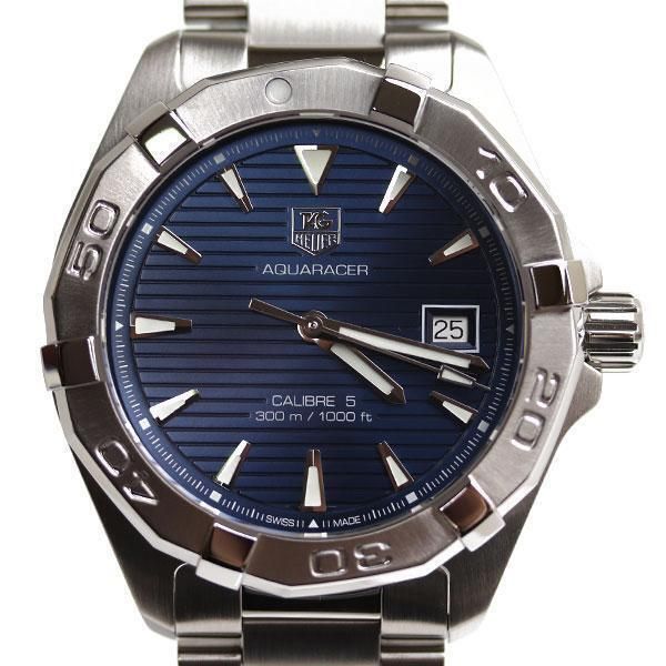 Tag Heuer Aquaracer Automatic Blue Dial Silver Steel Strap Watch for Men - WAY2112.BA0928