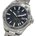 Tag Heuer Aquaracer Automatic Black Dial Silver Steel Strap Watch for Men - WAY2010.BA0927