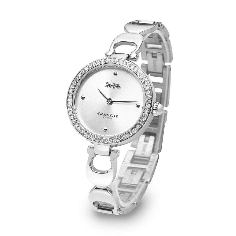 Coach Park White Dial Silver Steel Strap Watch for Women - 14503170