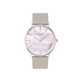 Coach Perry Mother of Pearl Dial Light Grey Leather Strap Watch for Women - 14503245