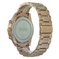 Hugo Boss Trophy Grey Dial Rose Gold Steel Strap Watch for Men - 1513632