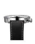 Hugo Boss Pilot Edition Black Dial Black Leather Strap Watch for Men - 1513853