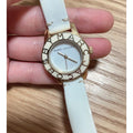 Marc Jacobs Blade White Dial White Leather Strap Watch for Women - MBM1179