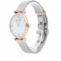 Emporio Armani Retro Mother of Pearl Dial Silver Mesh Bracelet Watch For Women - AR2067