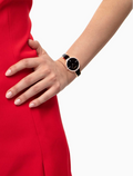 Calvin Klein Seduce Black Dial Two Tone Steel Strap Watch for Women - K4E2NX1S