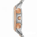 Fossil Architect Automatic Silver Dial Two Tone Steel Strap Watch for Women - ME3058