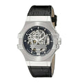 Maserati Potenza Automatic Black Dial Black Leather Strap Watch For Men - R8821108001