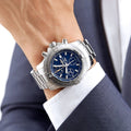 Breitling Avenger Chronograph 45mm Blue Dial Silver Steel Strap Watch for Men - A13317101C1A1