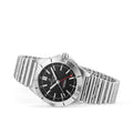 Breitling Chronomat GMT 40 Automatic Black Dial Silver Steel Strap Watch for Men - A32398101B1A1