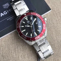 Tag Heuer Aquaracer Black Dial Silver Steel Strap Watch for Men - WAY101B.BA0746