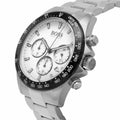 Hugo Boss Hero Chronograph White Dial Silver Steel Strap Watch for Men - 1513875