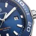 Tag Heuer Aquaracer Blue Dial Silver Steel Strap Watch for Men - WAY101C.BA0746