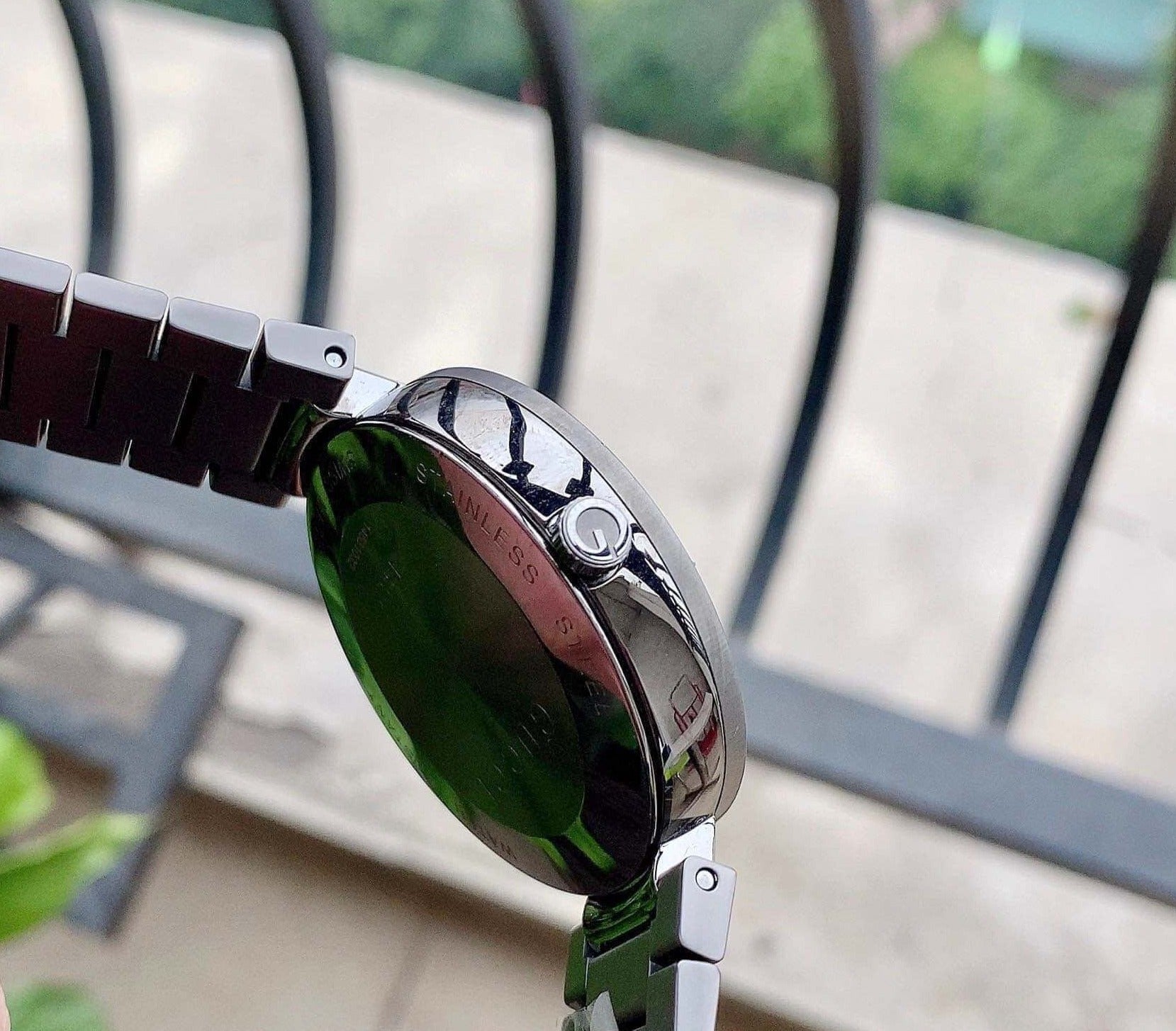 Gucci G Interlocking Quartz Grey Dial Grey Steel Strap Watch For Men - YA133210