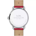 Coach Delancey White Dial Red Leather Strap Watch for Women - 14502878