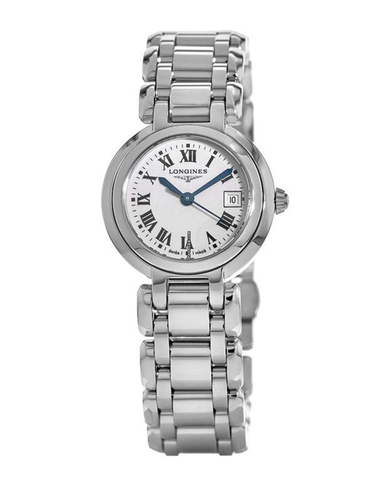 Longines PrimaLuna White Dial Silver Steel Strap Watch for Women - L8.110.4.71.6