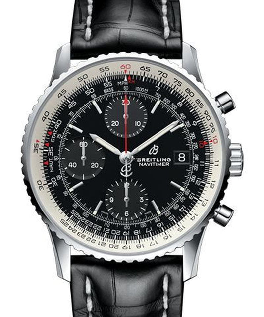 Breitling Navitimer 1 Chronograph 41mm Automatic Black Dial Mens Watch - A13324121B1P1