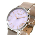 Coach Perry Mother of Pearl Dial Light Grey Leather Strap Watch for Women - 14503245
