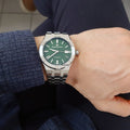 Maurice Lacroix Aikon Automatic Green Dial Silver Steel Strap Watch for Men - AI1807-SS002-630-1