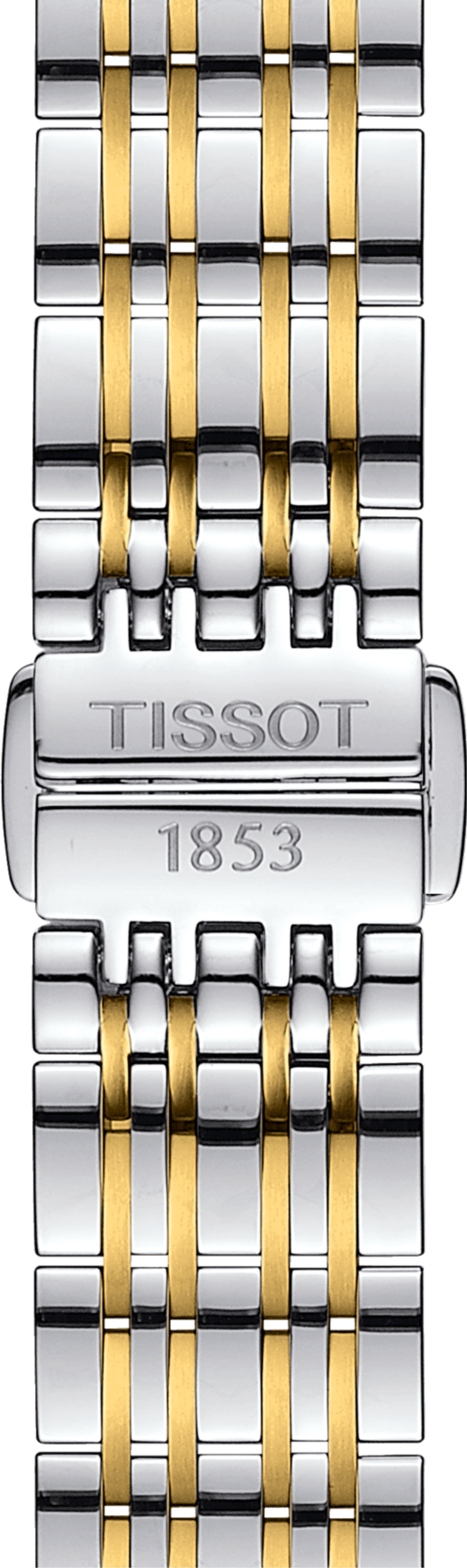Tissot Carson Lady White Dial Two Tone Steel Strap Watch For Women - T085.210.22.013.00