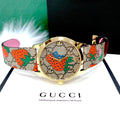 Gucci G Timeless Brown Dial Brown Leather Strap Watch For Women - YA1264133