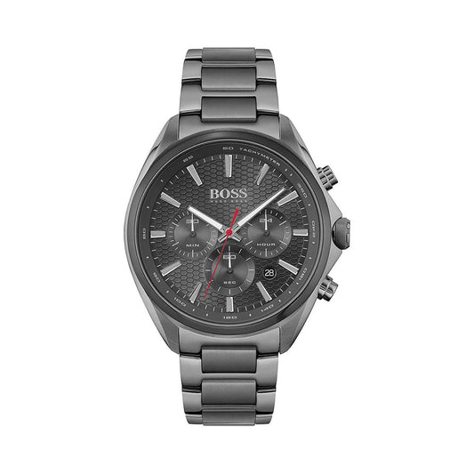 Hugo Boss Distinct Grey Dial Grey Steel Strap Watch for Men - 1513858