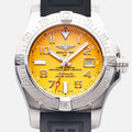 Breitling Avenger II Seawolf Yellow Dial Black Rubber Strap Mens Watch - A1733110/I519/153S