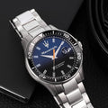Maserati SFIDA Quartz Bue Dial  Stainless Steel Watch For Men - R8853140001