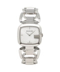 Gucci G-Class Mother of Pearl Dial Silver Steel Strap Watch For Women - YA125404