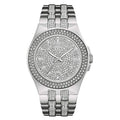 Bulova Crystal Pave Silver Dial Silver Steel Strap Watch for Men - 96B235