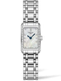 Longines Dolcevita Diamonds Mother of Pearl Dial Silver Steel Strap Watch for Women - L5.258.0.87.6