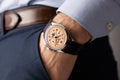 Breitling Premier B25 Datora 42 Beige Dial Brown Leather Strap Watch for Men - AB2510201K1P1