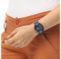 Fossil Perfect Boyfriend Multifunction Blue Dial Blue Steel Strap Watch for Women - ES4093
