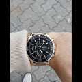 Hugo Boss Ocean Edition Black Dial Gold Mesh Bracelet Watch for Men - 1513703