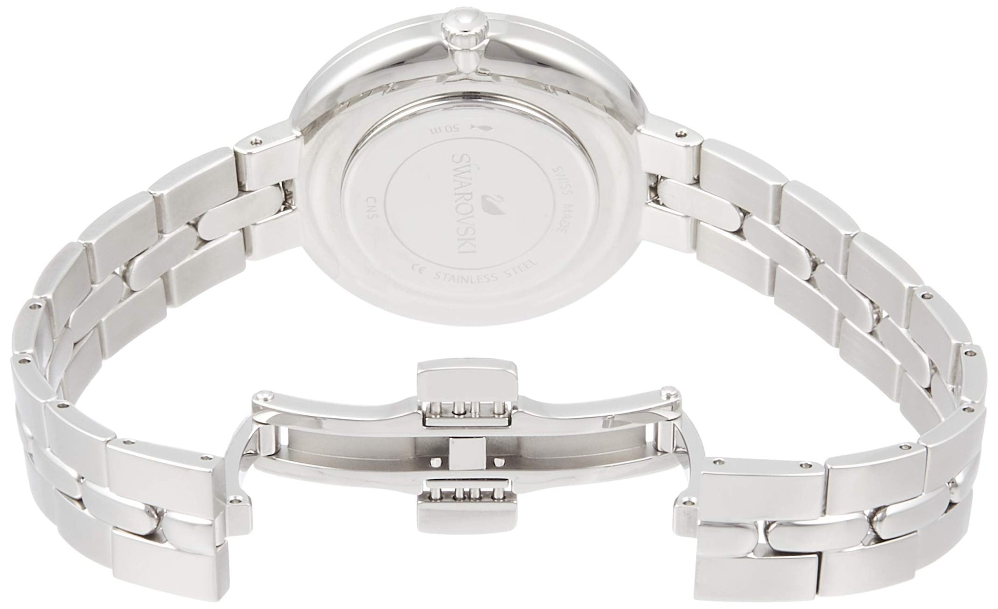 Swarovski Cosmopolitan Diamond Powder Silver Dial Silver Steel Strap Watch for Women - 5517807