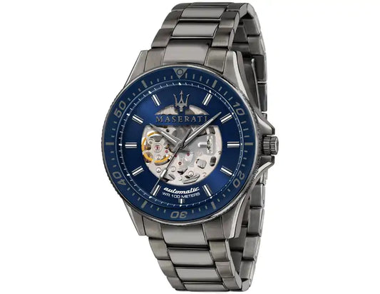 Maserati SFIDA Automatic Blue Dial 44mm Stainless Steel Watch For Men - R8823140001