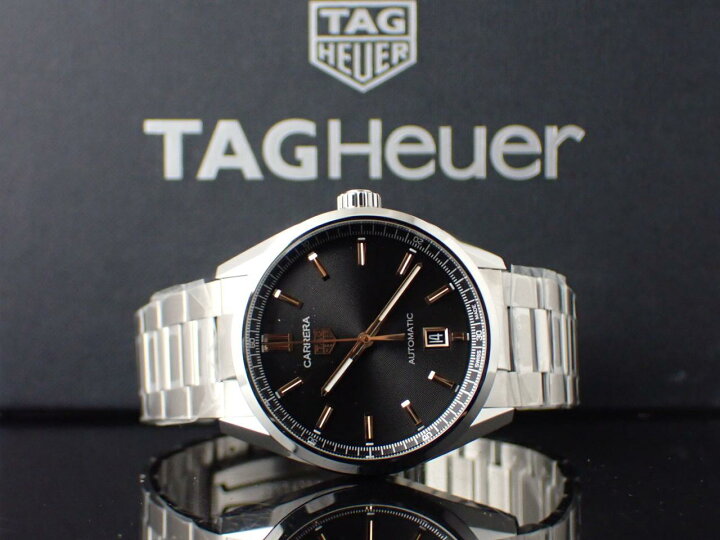 Tag Heuer Carrera Black Dial Silver Steel Strap Watch for Men - WBN2113.BA0639