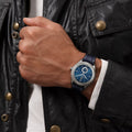 Breitling Premier Automatic 40mm Blue Dial Blue Leather Strap Mens Watch - A37340351C1P2